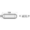 BİMİNİ LAMBASI LEDLİ , 12-24V, IP67, YÜZEYE MONTAJ