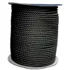 Cabo Bağlama Halatı-Üç Kollu,Polyester, Siyah, Diam.22
