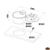 CAN LC1701-S-FP Yuvarlak Evyeli Musluklu Ocak