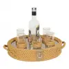 CaptainRA Rakı Bardaklı Tepsi Krem