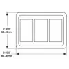 Contura Switch Montaj Paneli - 3 lü