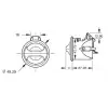 LAMP Dolap Kulpu Çevirmeli Ø50mm