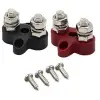 DUAL TERMINAL STUD M8-LINKED SET (1 RED/ 1 BLACK)