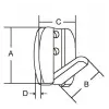 Elbise Askısı 50x28 mm.