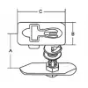 Gömme kulp, kare 79X96mm