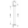 Hava çıkış ızgarası. iki yönlü Tik 203X102mm