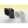 HAVALANDIRMA, 90° HORTUM ADP. PLASTİK.BEYAZ Ø76MM