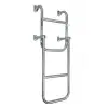 Katlanabilir Paslanmaz Krom Merdiven Genişlik: 24.5cm - 2+2 Basamak / 85cm