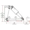 Lenco Elektro-mekanik Flap Sistemi. Edge Mount. 12v.