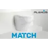 Match 24V Beyaz Kısa Taş Thr.Kitli Tuvalet