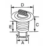 MİÇOZ, O-RİNGLİ. BEYAZ PLASTİK OVAL 54X33MM