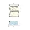Nuova Rade Krome Plastik Kapak 315x440 mm