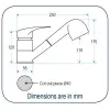 NUOVA RADE MUSLUK,SPİRALLİ 150CM