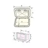 Nuova Rade Plastik Dolap 353x606 mm