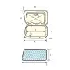 NUOVA RADE PLASTİK KAPAK 165X285MM