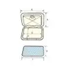 Nuova Rade Topline Plastik Kapak 270 X 375 mm Kilitli