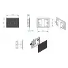 Planus Siyah Full Glass Touch Panel 2 Butonlu