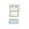 PLASTİK GÖMME KAPAK 375X370MM BEYAZ, KİLİTLİ