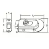 Sürgü Kilit Gömme Karşılık 100mm