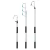 Teleskopik Alüminyum Balık Kancası . Çap Ø 30mm, L.800-1205mm & İnox Kanca Ø 8mm X W.100mm