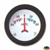 TREM ECO LINE AMPERMETRE.12V.BEYAZ.60-60AMP