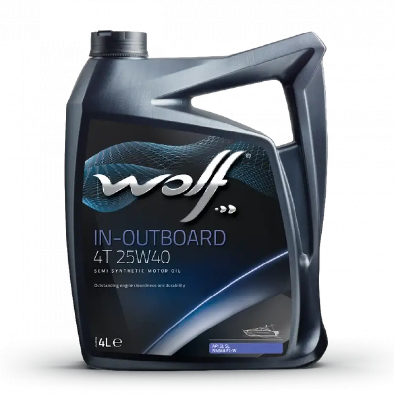 WOLF Motor Yağı İçten-Dıştan Takma 4 zamanlı 25W-40 (YARI SENTETIK) 4Lt