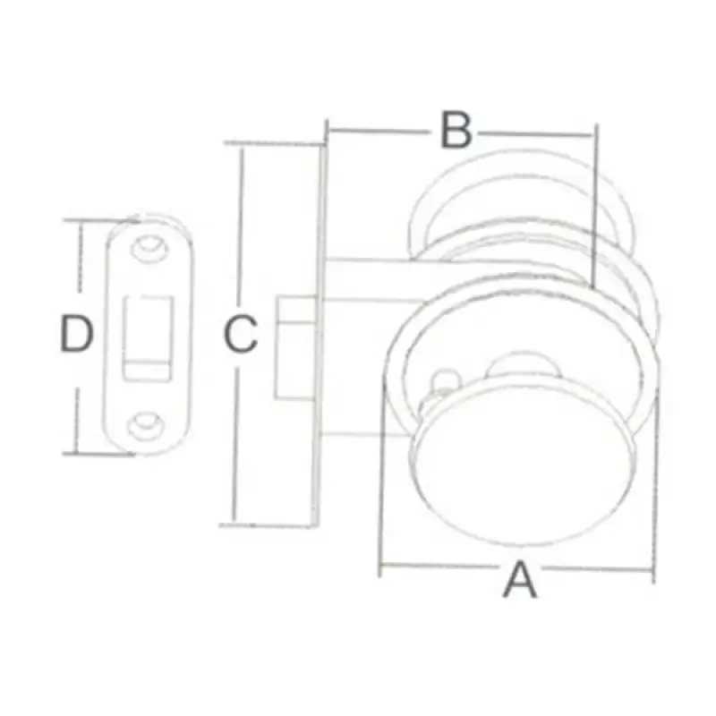 Kapı kilidi 62 92MM