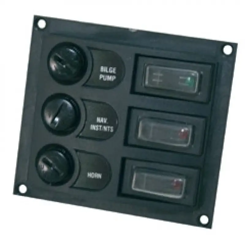 Kontrol Paneli, Anahtar & Sigortalı, Siyah