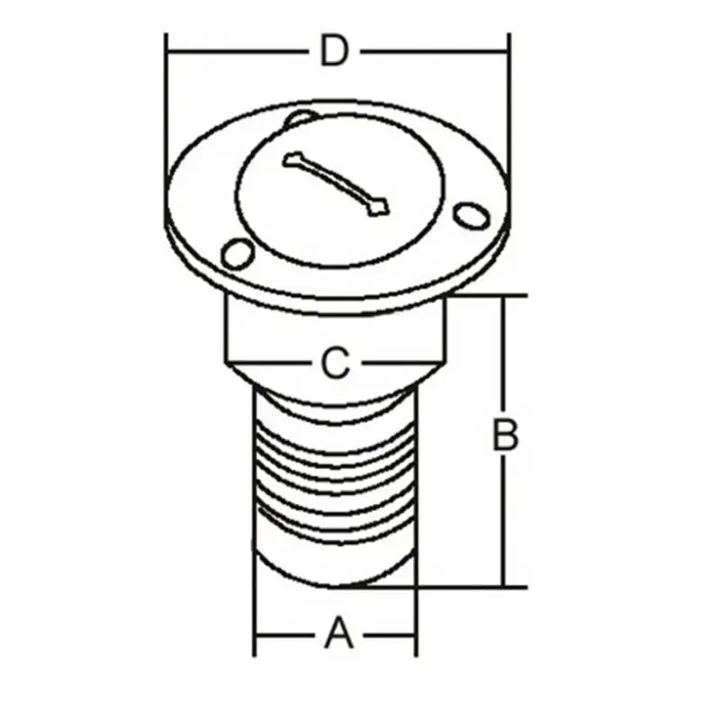 Paslanmaz Çelik Benzin Dolum ağızı 50mm