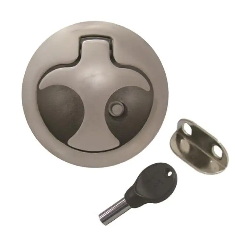 Paslanmaz Çelik Gömme kulp 61mm Kilitli