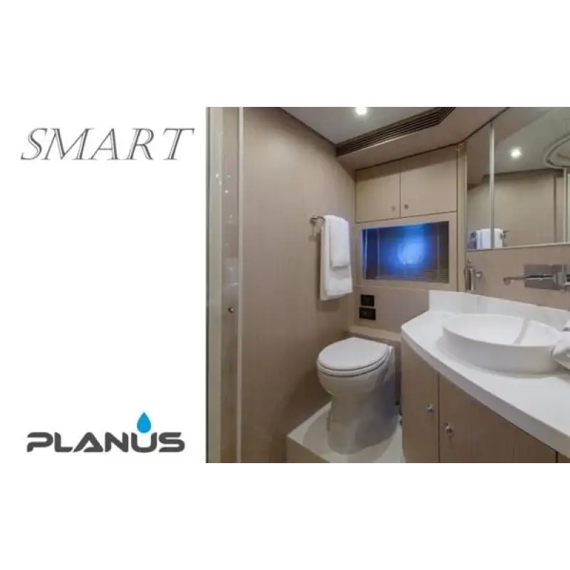 Smart 12V Beyaz Kısa Taş Taharet Kitli Tuvalet