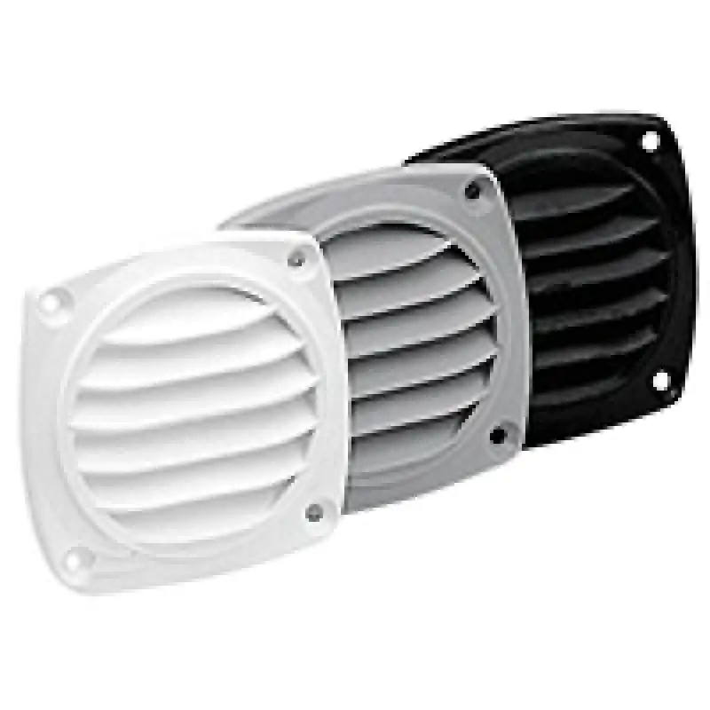 Lalizas Havalandırma Kapağı 82x82mm Siyah