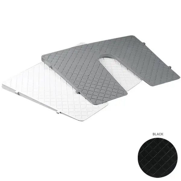 Nuova Rade Ayna Plakası, Eğik, 450X360mm Gri