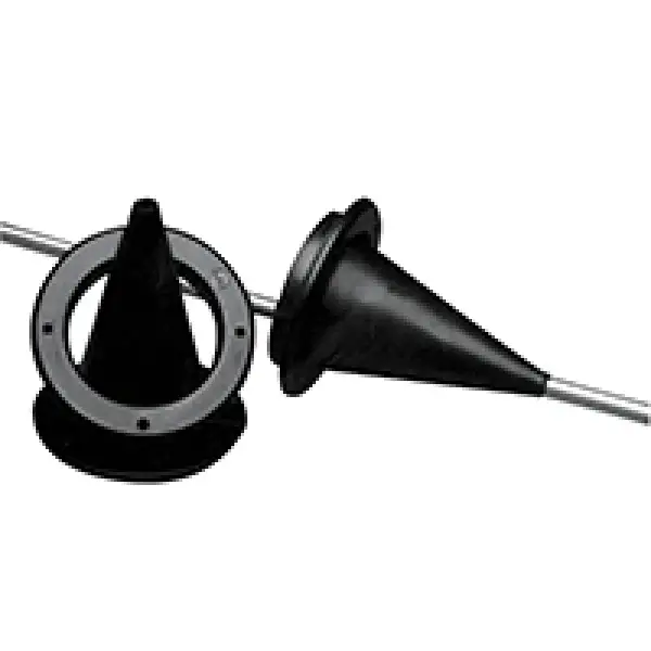 Kablo Körüğü/Plastik Embedded Ring, Ø 89mm, Cut-Out Ø 59mm, Siyah