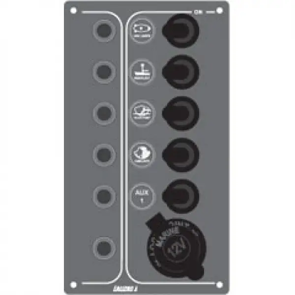 Kontrol Paneli, 5 Sugeçirmez Anahtar Ve Ot. Sigorta, 12V