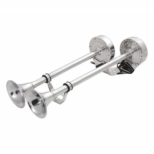 Krom Trompet Korna Çiftli / 12V