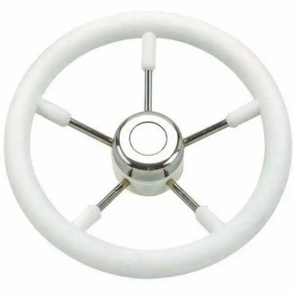 SAVORETTI T9W Plastik Kaplı Beyaz Dümen Simidi - 40cm
