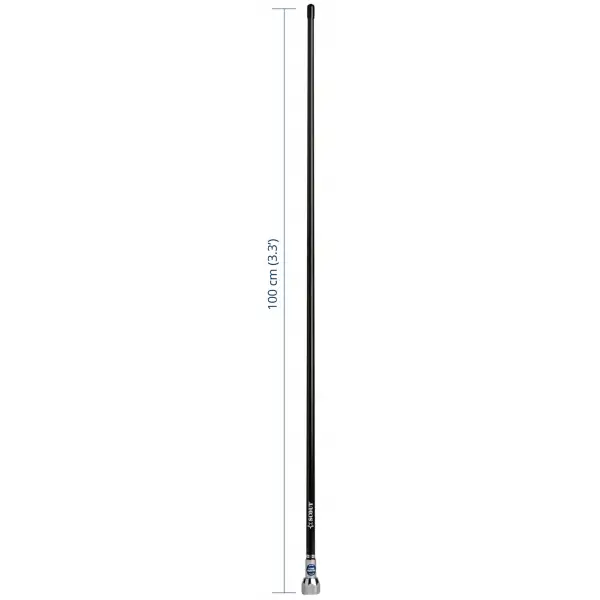 Scout Quick 1 Vhf Anteni Fiberglass 1 Metre Siyah