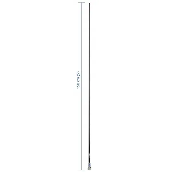 Scout Quick 2 Vhf Anteni Fiberglass 1.5 Metre Siyah