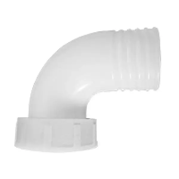 Lalizas Thru-Hull Dirsek 1 1/2 90° Dişi Hortum Ø40mm Beyaz