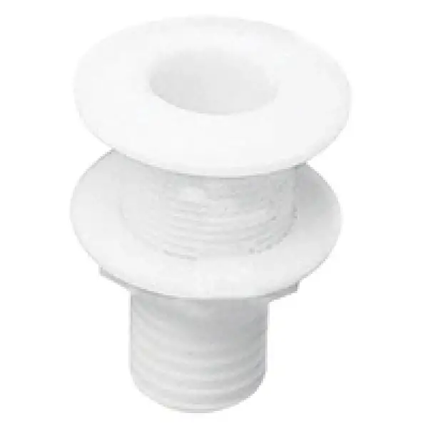 Nuova Rade Thru-Hull Geçiş Rakoru 5/8 Hortum Nipelli Ø15mm Beyaz