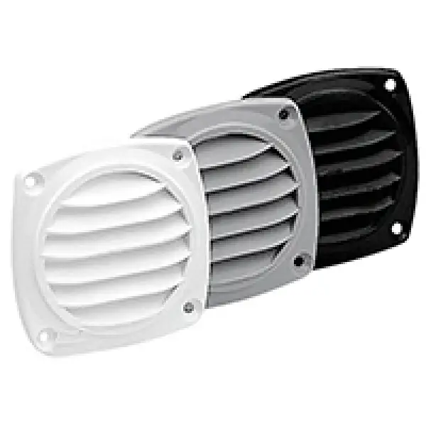 Lalizas Havalandırma Kapağı 82x82mm Siyah