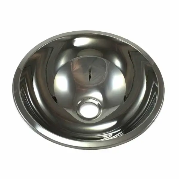 Yuvarlak Krom Evye - 33cm