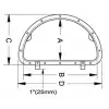 D modern hatch 495mm