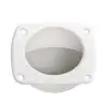 Lalizas Gömme Kulp Ø44mm 57x57mm Plastik Krem