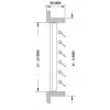 Hava Çıkış Izgarası. Maun Dört Yönlü 152X102 mm