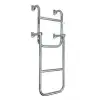 Katlanabilir Paslanmaz Krom Merdiven Genişlik: 24.5cm - 2+1 Basamak / 65cm