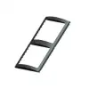 Kontrol Paneli Çerçevesi, Çiftli, L 18.5 Cm W 10Cm,Siyah