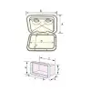 Nuova Rade Plastik Dolap, Beyaz, 180° Açılır, 460x510 mm