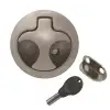 Paslanmaz Çelik Gömme kulp 61mm Kilitli